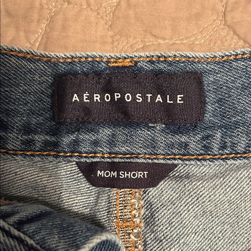 Aeropostale Blue Denim Shorts with distressed details